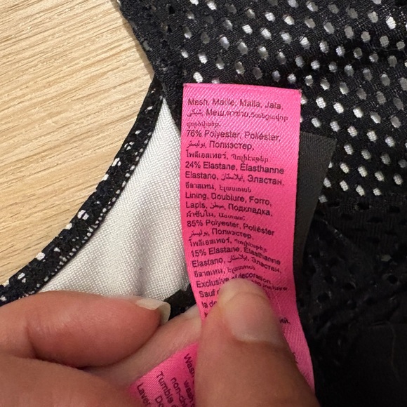 La Senza Black Mesh Bralette Size Medium - Picture 4 of 4